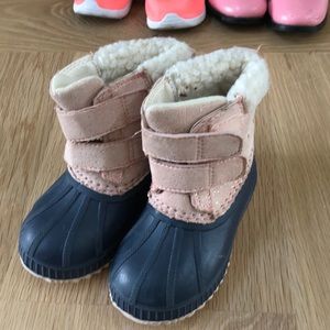 Toddler girl duck boots
